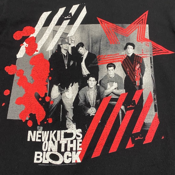New Kids On The Block 2008 The Block Live Concert T Shirt Black Size S NWOT - Picture 7 of 12